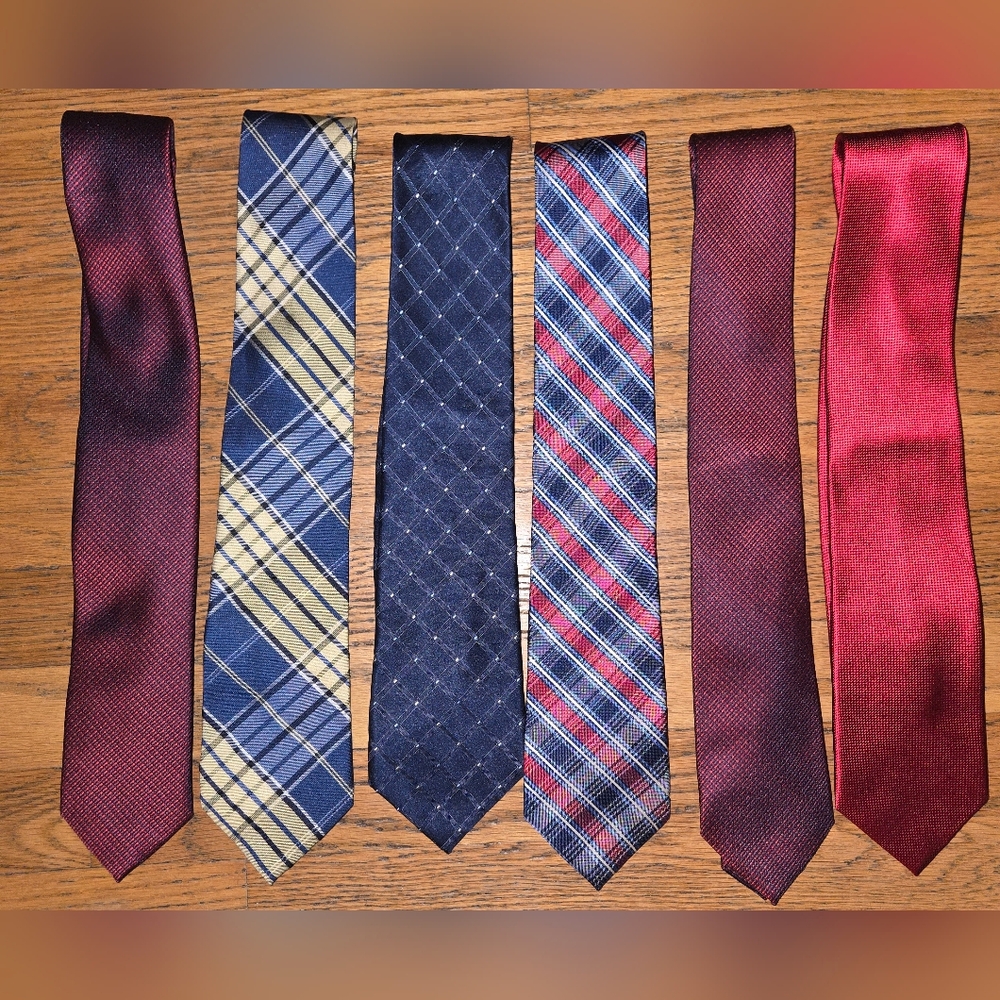 Nautica Six Tie Set Red Blue Yellow